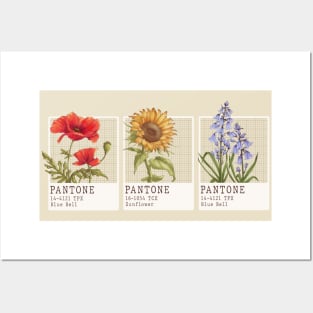 Pantone flowers Posters and Art